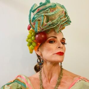 Carmen Miranda Costume and Fruit Adorned Turban